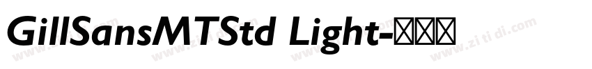 GillSansMTStd Light字体转换